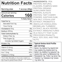 a nutrition label showing the ingredients of a food