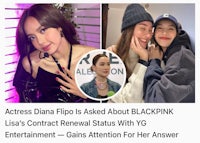 actress diana dilippo's contract renewal about blackpink's contract status for her