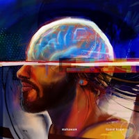 a painting of a man with a brain in his head
