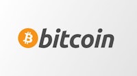 the bitcoin logo on a white background