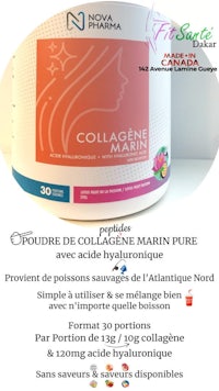 a bottle of collagene marine pure