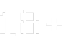 a pixelated image of the word 18 plus on a black background