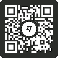 a qr code with the number 7 on it