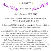 a flyer with the words all new all touch options