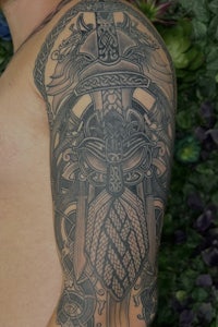 viking sleeve tattoo - viking sleeve tattoo - viking sleeve