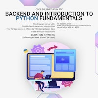 backend and introduction to python fundamentals