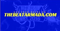 the beat armada logo with the words get your beats on the beatarmada com