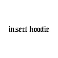 a black and white image of a hoodie with the words'insect hoodie'