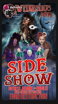 a poster for the side show