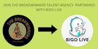 join the breadwinners talent agency partnered with bigo live