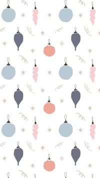 christmas ornaments on a white background
