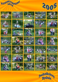 a collage of pictures of people in a park