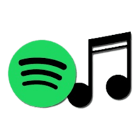 spotify logo with a green music note