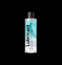 a bottle of lubricant on a black background
