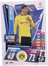 a soccer card with a picture of a player