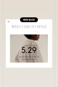 a new blog page with the words'welcome to style'