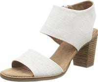 women's white sandals with wooden heel