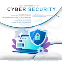 a flyer for a cyber security event