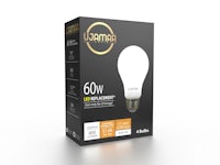 the amana 60w led bulb is in the box