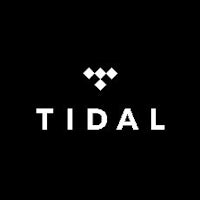 the tidal logo on a black background