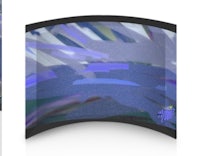 an image of a blue and purple painting on a screen