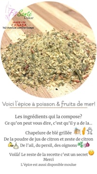 a flyer with the words'voice lyrique et fruits mer'