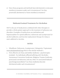 a document with the words'medical animal treatments for addiction'