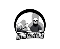 a logo for a company called vivid customs