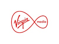 virgin media logo on a white background
