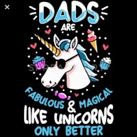 dads are fabulous like unicorns only better svg