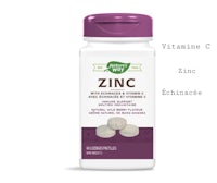 a bottle of zinc with vitamin c and vitamin e