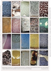 a poster with many different types of cracks