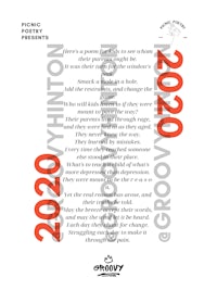 a poster with a poem for the year 2020