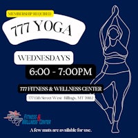 a flyer for a yoga class at the fitness and wellness center