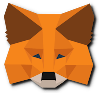 a low poly fox head on a black background