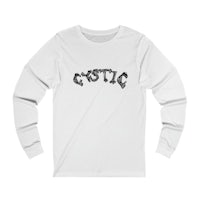 a white long - sleeve t - shirt with the word gypsy on it