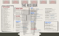 the red bar menu