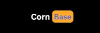 the corn base logo on a black background
