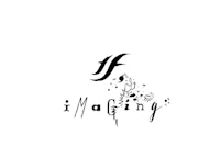 a black and white logo for f i imaging
