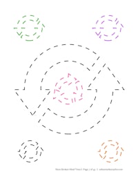 a circle with arrows drawn on it