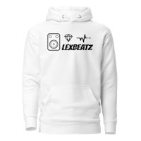 a white hoodie with the word lebbeatz on it