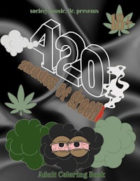 420 smokes of green coloring book