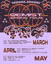 a poster for the emoist spring tour
