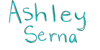 ashley serma logo on a black background