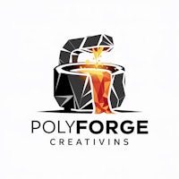 polyforge creatives logo design