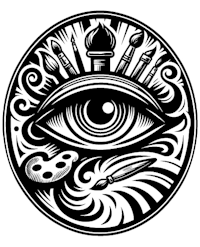 a black and white illustration of an all seeing eye