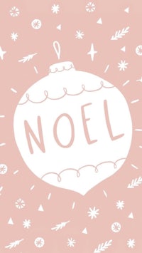 a pink background with the word noel on it