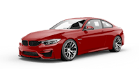 the red bmw m4 coupe