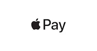 apple pay logo on a white background