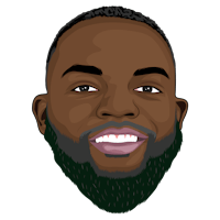 a cartoon of a black man with a beard